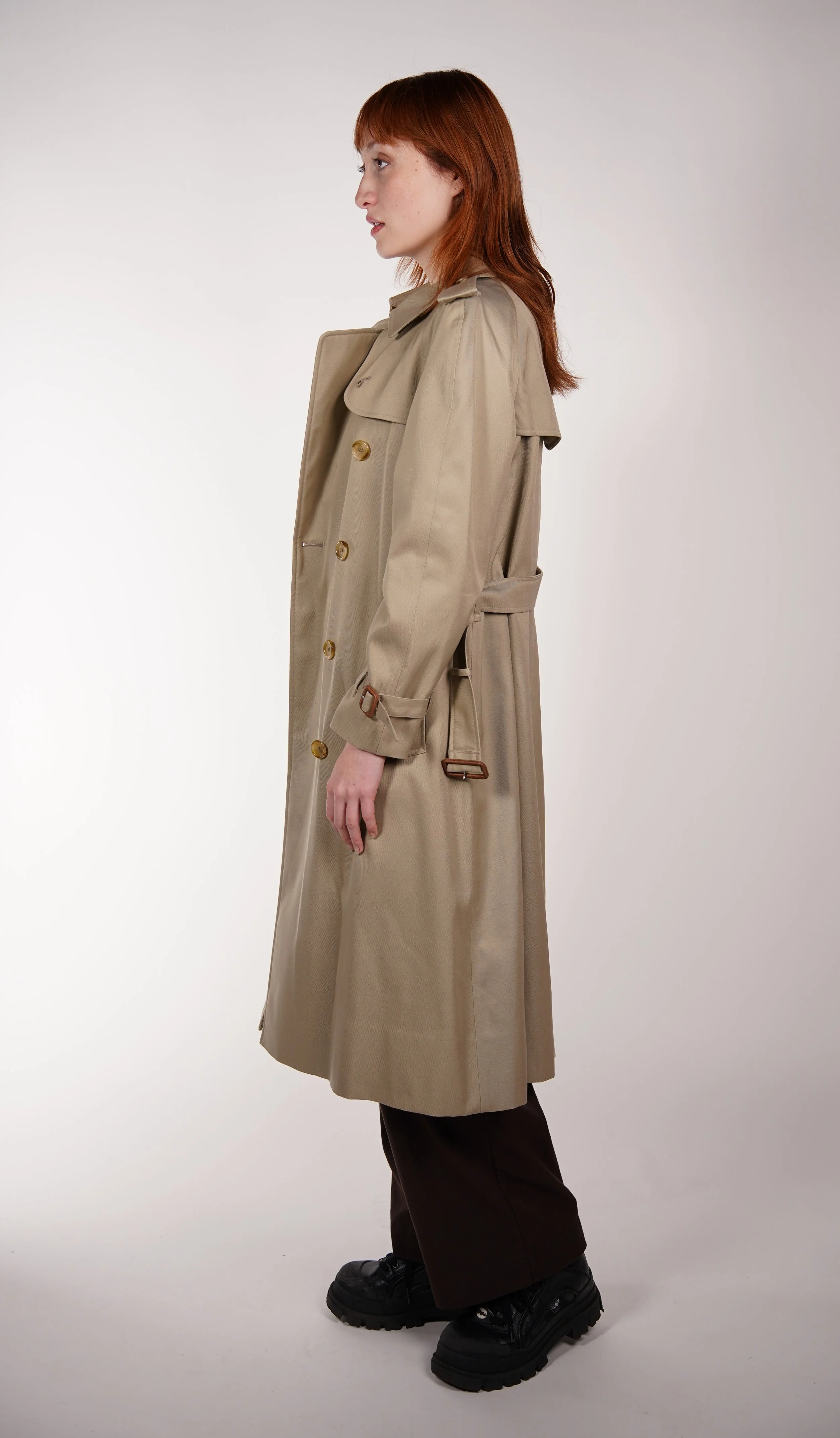 Burberry Prorsum Woman Black Cashmere Blend Trench Coat — Check It